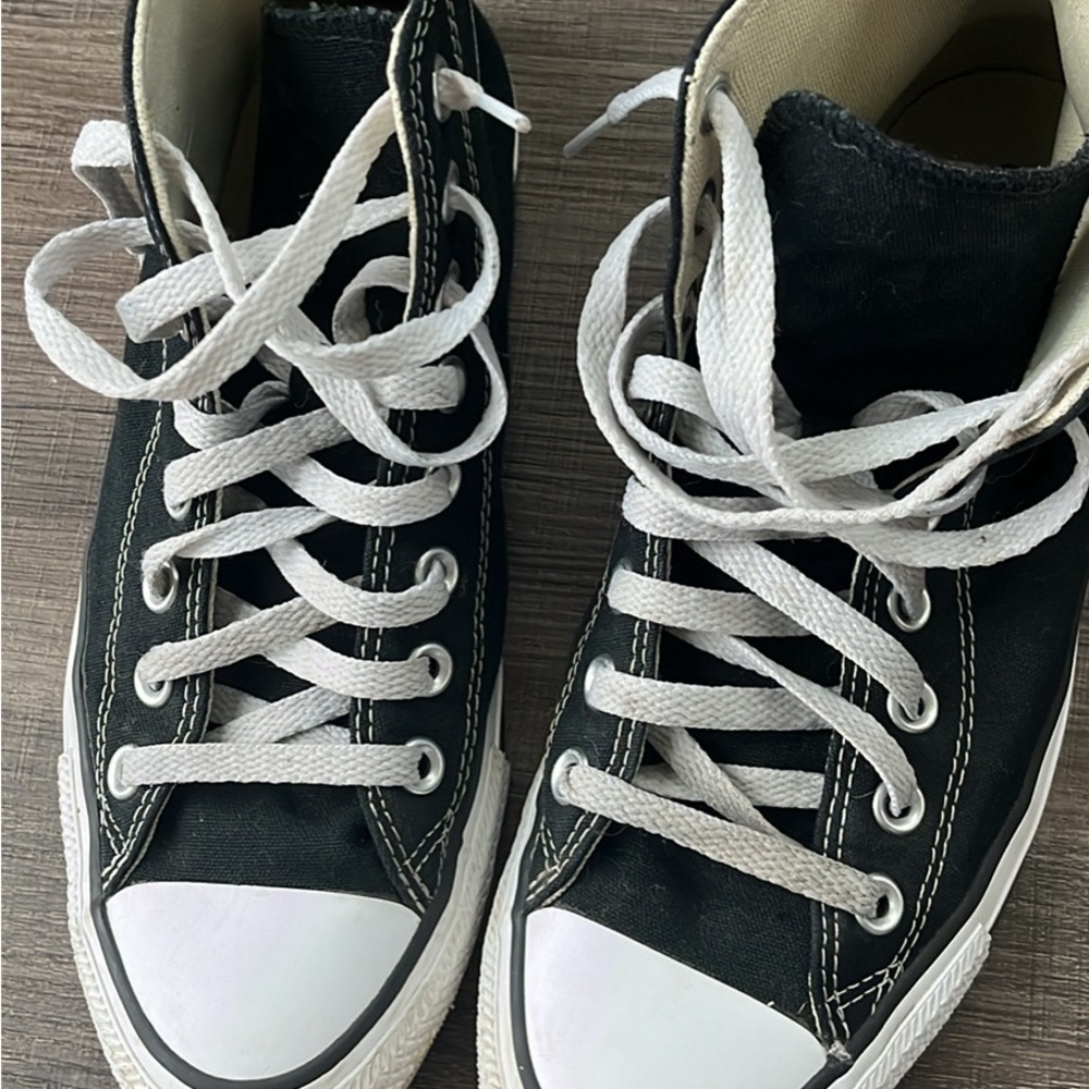Black High-Top Sneakers